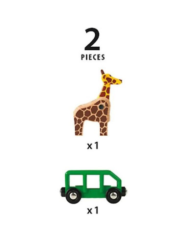 Brio wagon girafe