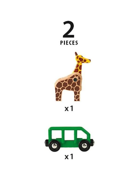 Brio wagon girafe