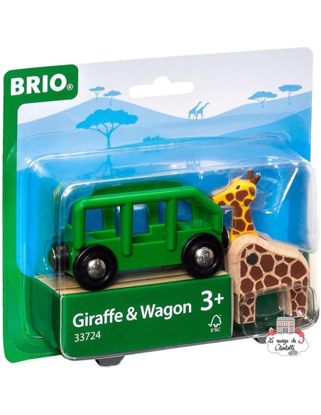 Brio wagon girafe