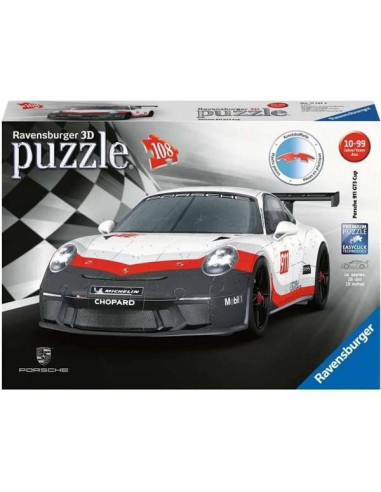 Ravensburger - puzzle 3d porsche gt3 108 pcs