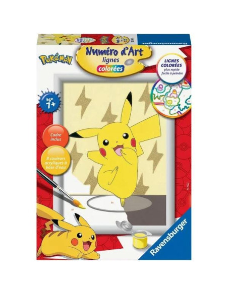 Numéro d'Art Pikachu Pokémon - Ravensburger