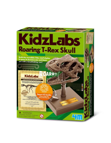 4m kidzrobotix: crâne de t-rex rugissant 12cm
