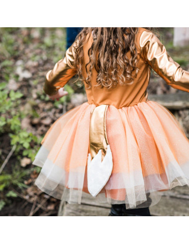 Robe de renard avec coiffe - taille 5-6 ans