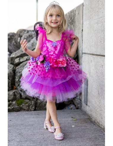 Robe fairy bloom deluxe fushia/violet, taille 3-4 ans