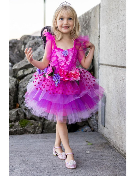 Robe fairy bloom deluxe fushia/violet, taille 3-4 ans