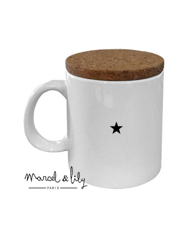 Mug Avec Son Couvercle En Liège - maitre d'école - Marcel & Lily