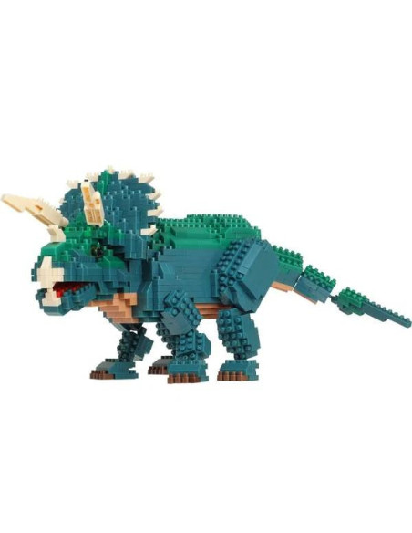 Dinosaure deluxe triceratops - advanced series nanoblock
