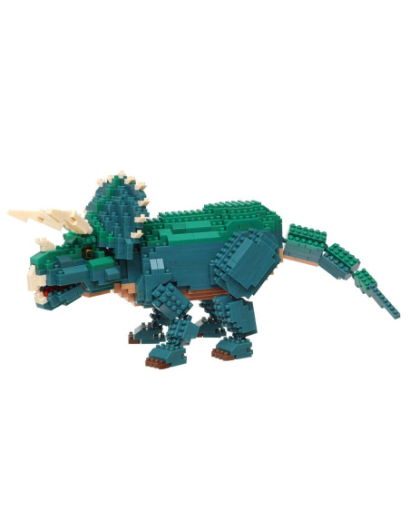 Dinosaure deluxe triceratops - advanced series nanoblock
