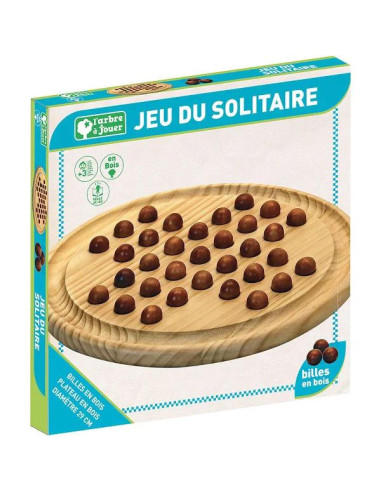JEU DE SOLITAIRE EN BOIS