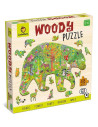 LUDATTICA - WOODY PUZZLE FORET 25X35CM, 48 PIECES