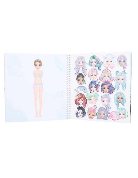 Topmodel dress me up album autocollants mermaid