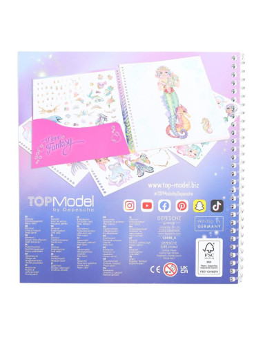 Topmodel dress me up album autocollants mermaid