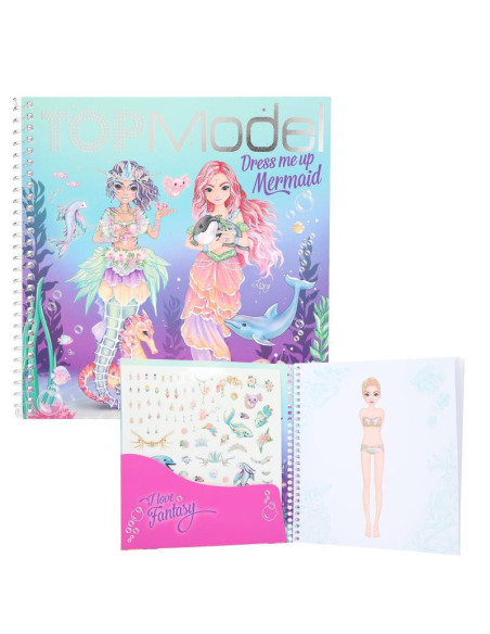 Topmodel dress me up album autocollants mermaid
