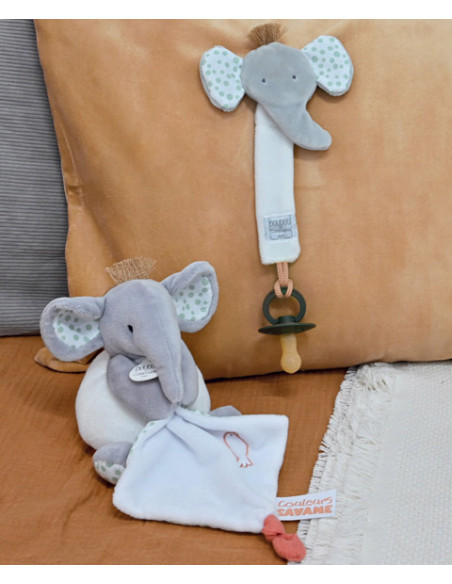 Elephant - pantin avec doudou