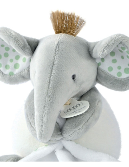 Elephant - pantin avec doudou