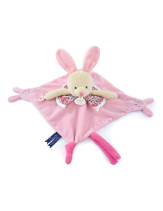 Doudou avec marionnette à doigts - lapin