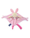 Doudou avec marionnette à doigts - lapin