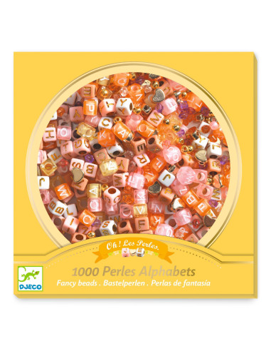 Foison de perles - perles alphabet or
