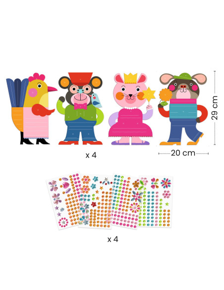 Stickers - eclatants - djeco
