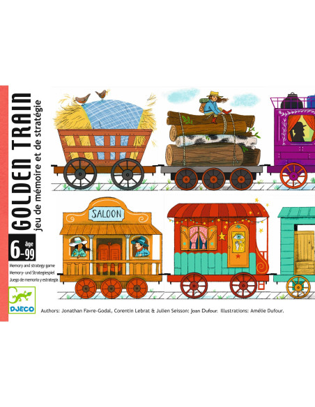 Jeu de cartes - golden train - djeco