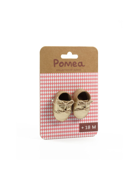 Vêtements pomea - chaussures doré - pomea djeco