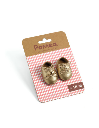 Vêtements pomea - chaussures doré - pomea djeco