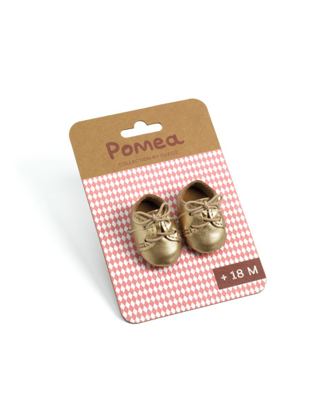 Vêtements pomea - chaussures doré - pomea djeco