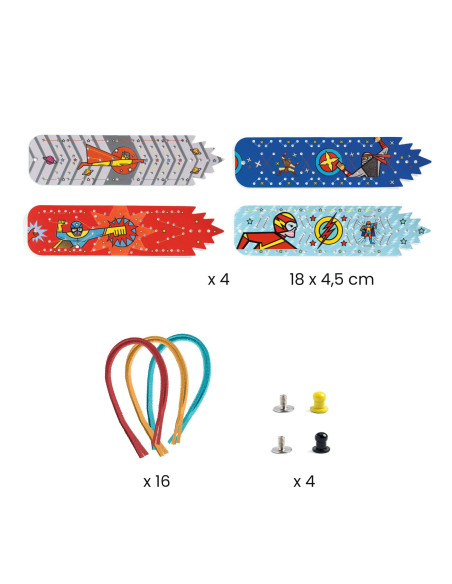 Bracelets diy - super-pouvoirs - djeco
