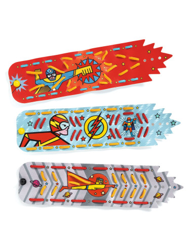 Bracelets diy - super-pouvoirs - djeco