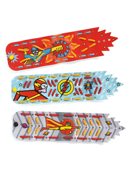 Bracelets diy - super-pouvoirs - djeco