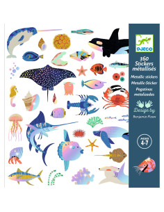 Stickers textures - océan - djeco 2