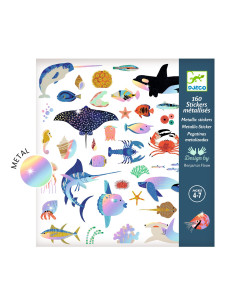 Stickers textures - océan - djeco