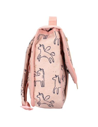 Cartable enfant licornes - rose