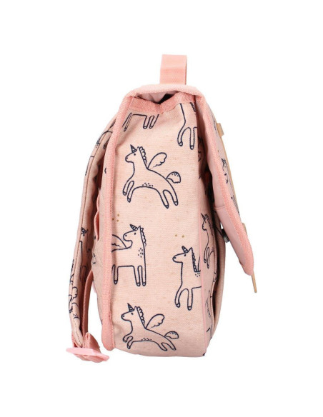 Cartable enfant licornes - rose