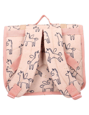 Cartable enfant licornes - rose