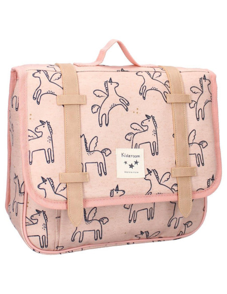 Cartable enfant licornes - rose