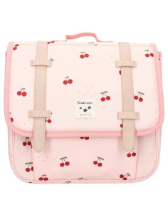 Cartable enfant cerises - rose