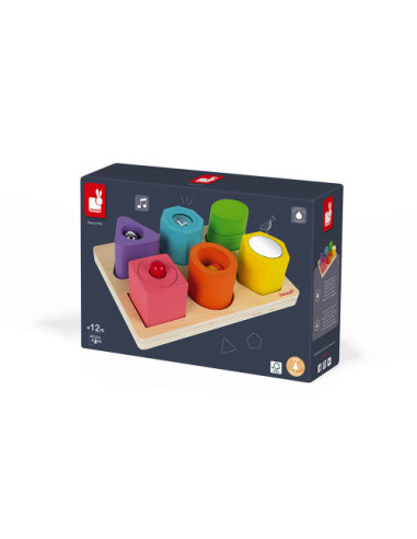 Puzzle 6 cubes sensoriels - janod