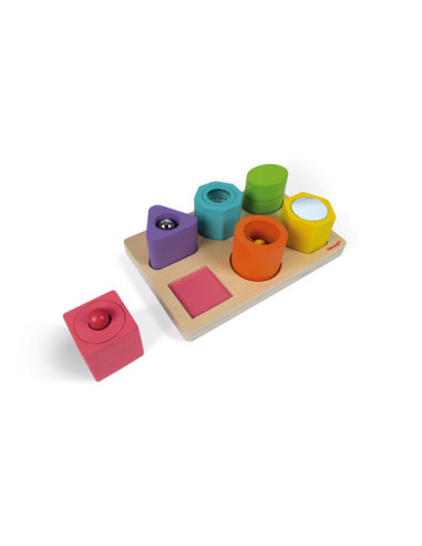 Puzzle 6 cubes sensoriels - janod