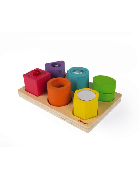 Puzzle 6 cubes sensoriels - janod