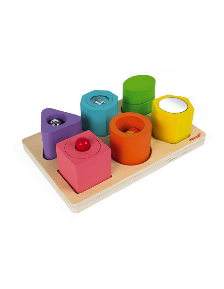 Puzzle 6 cubes sensoriels - janod