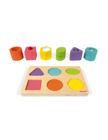 Puzzle 6 cubes sensoriels - janod