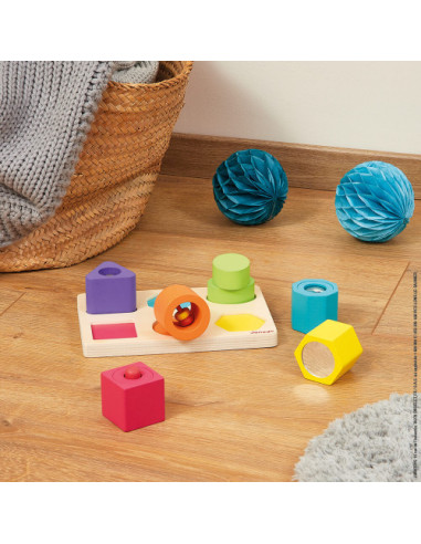 Puzzle 6 cubes sensoriels - janod