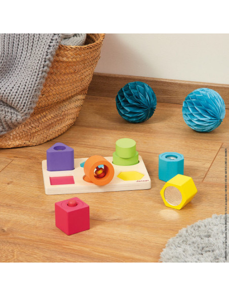 Puzzle 6 cubes sensoriels - janod