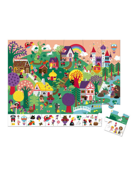Puzzle d'observation les contes - 24 pcs - janod