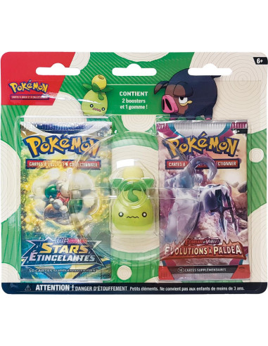 Pokémon : 2 boosters + Gomme Olivini/Gourmelet