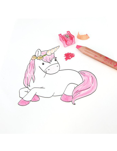 Princess Mimi Crayons de couleur avec taille-crayon