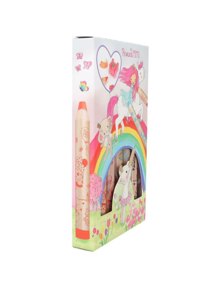 Princess Mimi Crayons de couleur avec taille-crayon