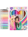 Topmodel set de 18 crayons de couleur avec taille-crayon