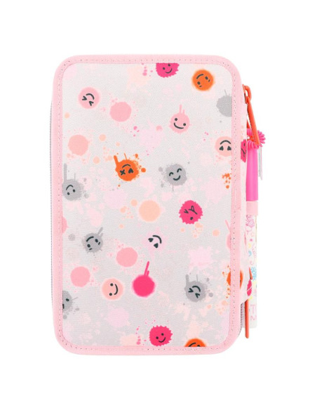 Topmodel trousse 3 compartiments avec stylo happy together